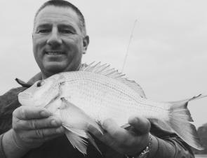 Steve Brooks with a typical Pittwater bream.